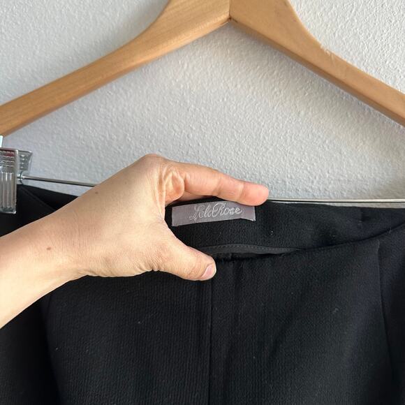 Lela rose wool black side slit Pants Size 14 - Picture 2 of 7